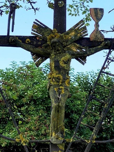 Ankenreute, Bad Waldsee, Arma-Christi-Kreuz, verwittert