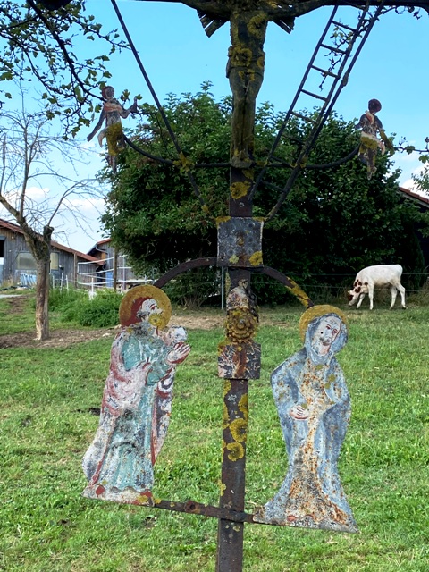 Ankenreute, Bad Waldsee, Arma-Christi-Kreuz, verwittert