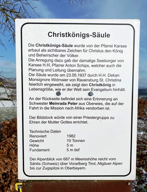 Christkönigsberg Oberwies, Karsee