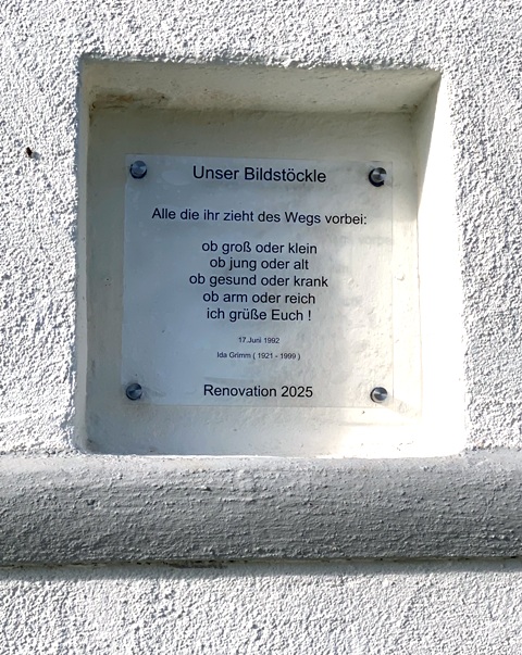 Bildstock Eggmannsried, renoviert 2025