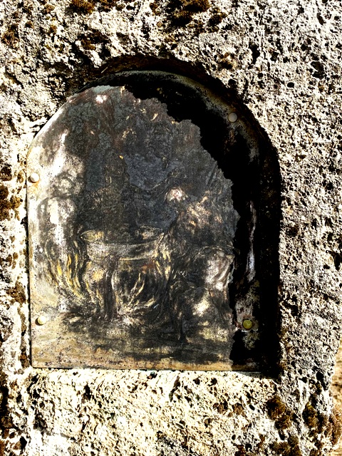 Eintuernen Tuffsteinbildstock, Bild St. Vitus