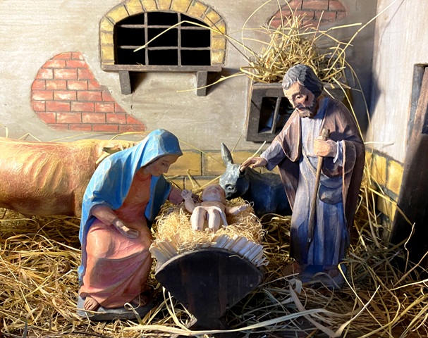 Heilige Familie in der Weihnacht in Gaisbeuren