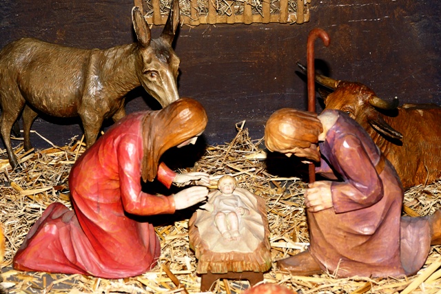 Krippe in der Pfarrkirche St. Nikolaus Heggelbach