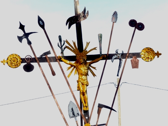 Arma-Christi-Kreuz bei Herrenbühl, Seibranz, Detail