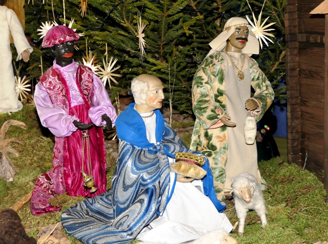 Krippe in der Waldburger Pfarrkirche St. Magnus