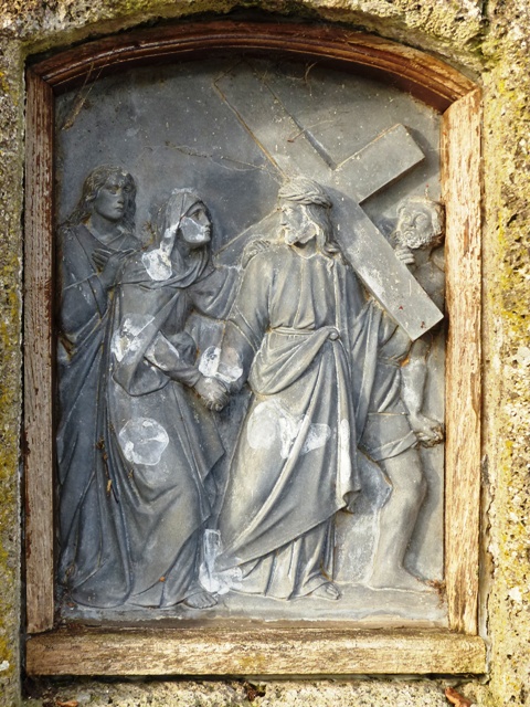 Kreuzweg zur Loretokapelle, Station 4, Jesus begegnet seiner Mutter